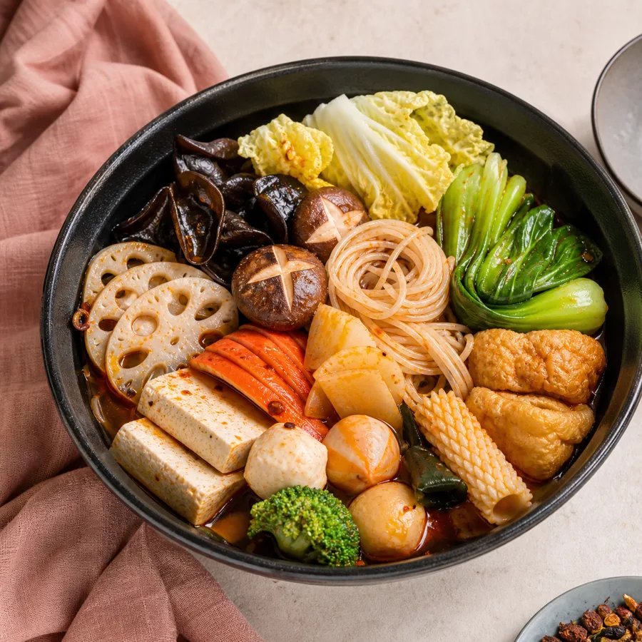 Kleine chinesische Beilagen zum Teilen